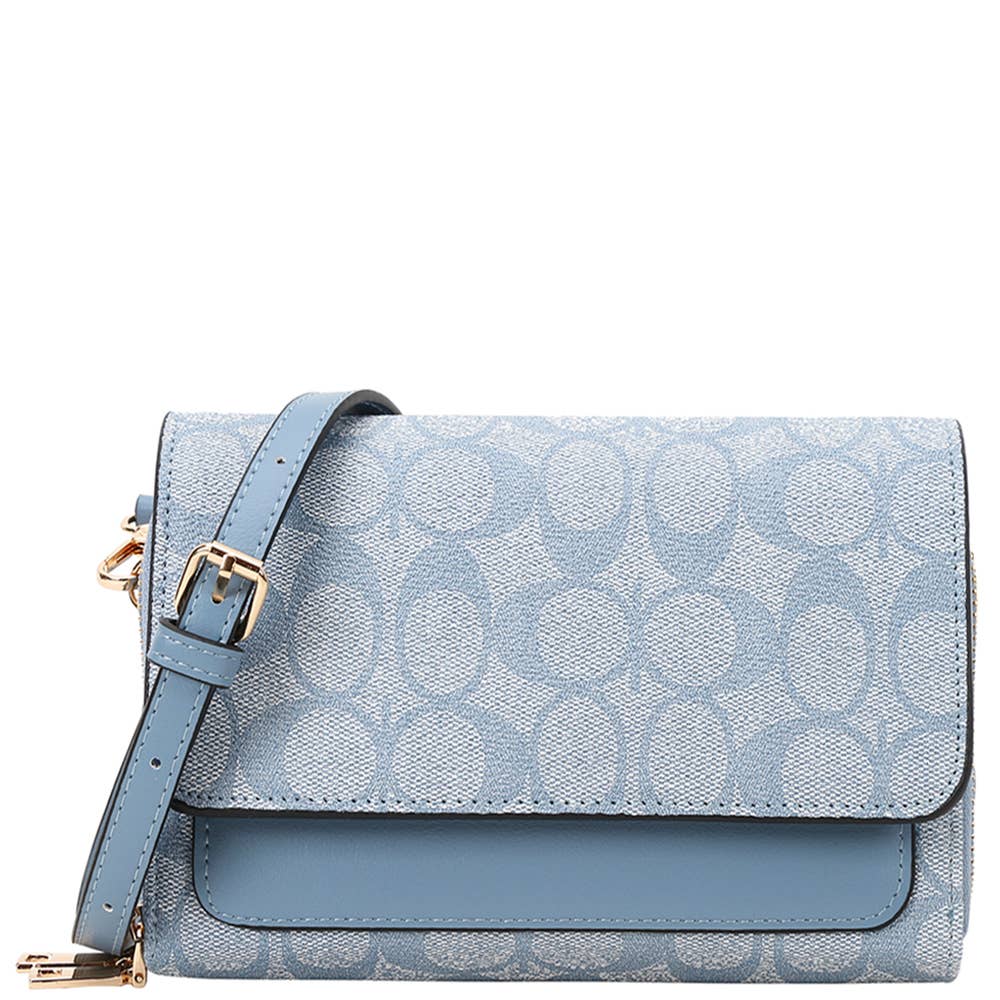 Oval Printed Crossbody Bag