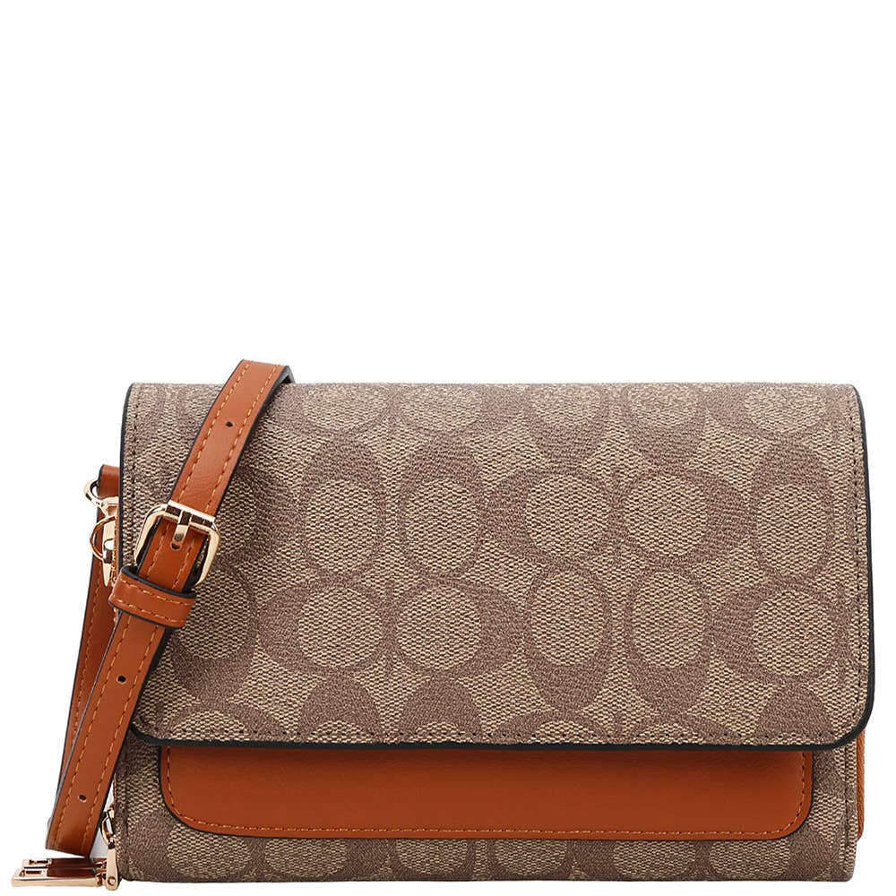Oval Printed Crossbody Bag