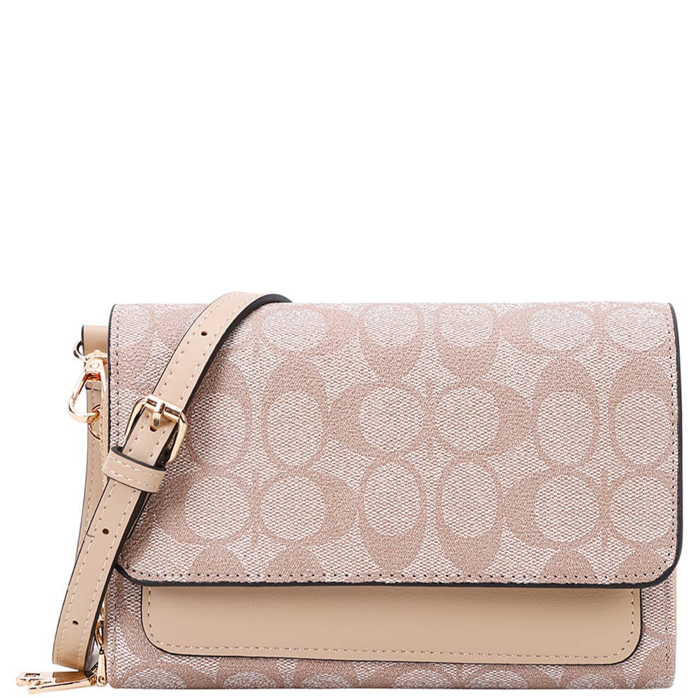 Oval Printed Crossbody Bag