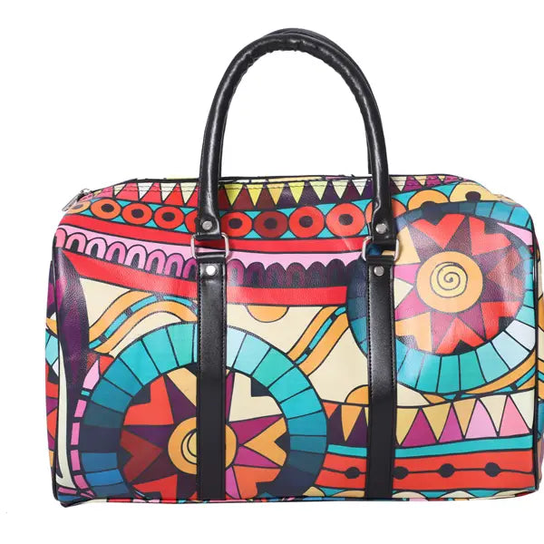Crazy Paisley Print Duffle Bag Weekender Bag Travel Bag