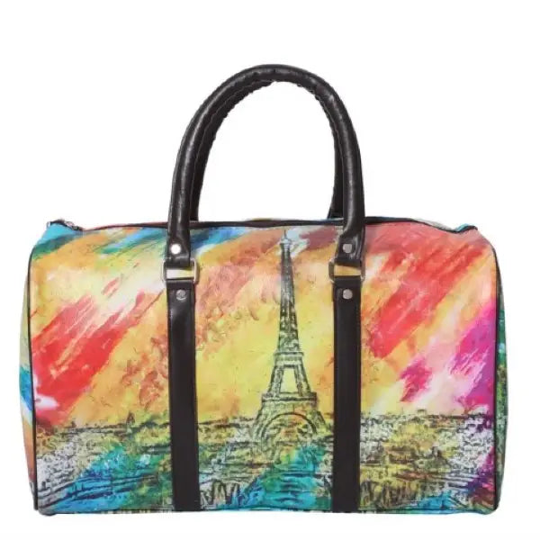 Crazy Paisley Print Duffle Bag Weekender Bag Travel Bag