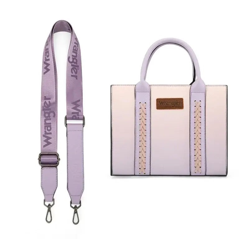 Wrangler Medium Tote Bag for Women Designer Satchel Handbags Top-handle Purses with Strap