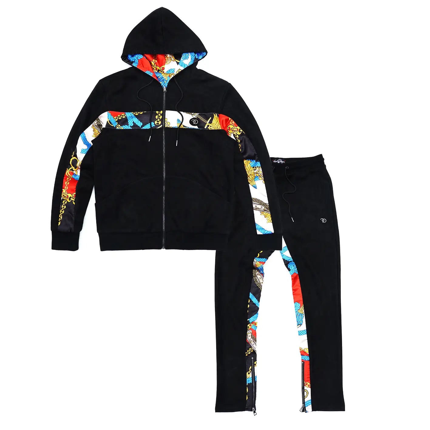 Alonzo Suede Reversible Set - Black