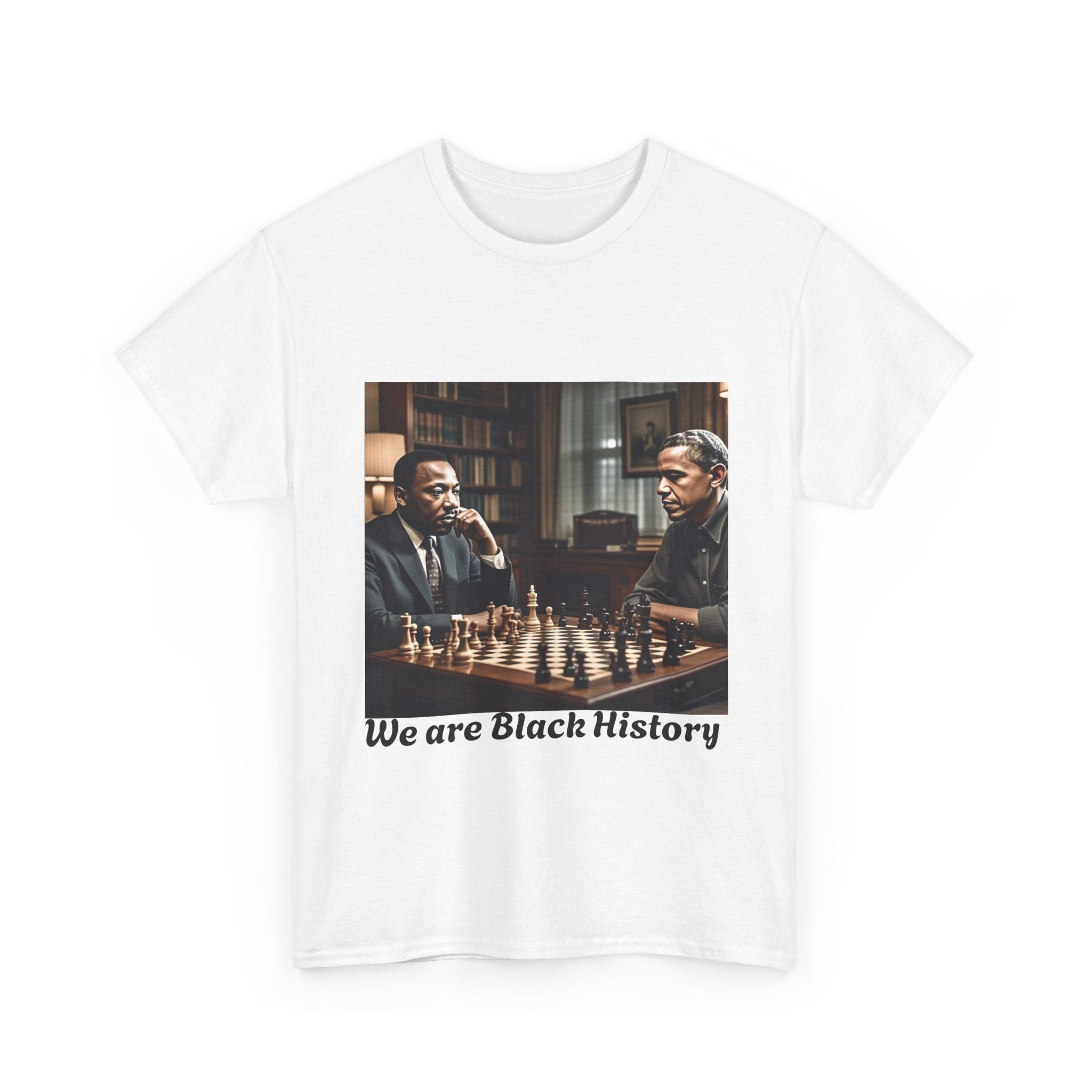 History-Inspired Unisex Heavy Cotton Tee, Black History Tee, Chess Lovers Shirt, Cultural Pride T-Shirt, Gift for Scholars, Unique Heritage