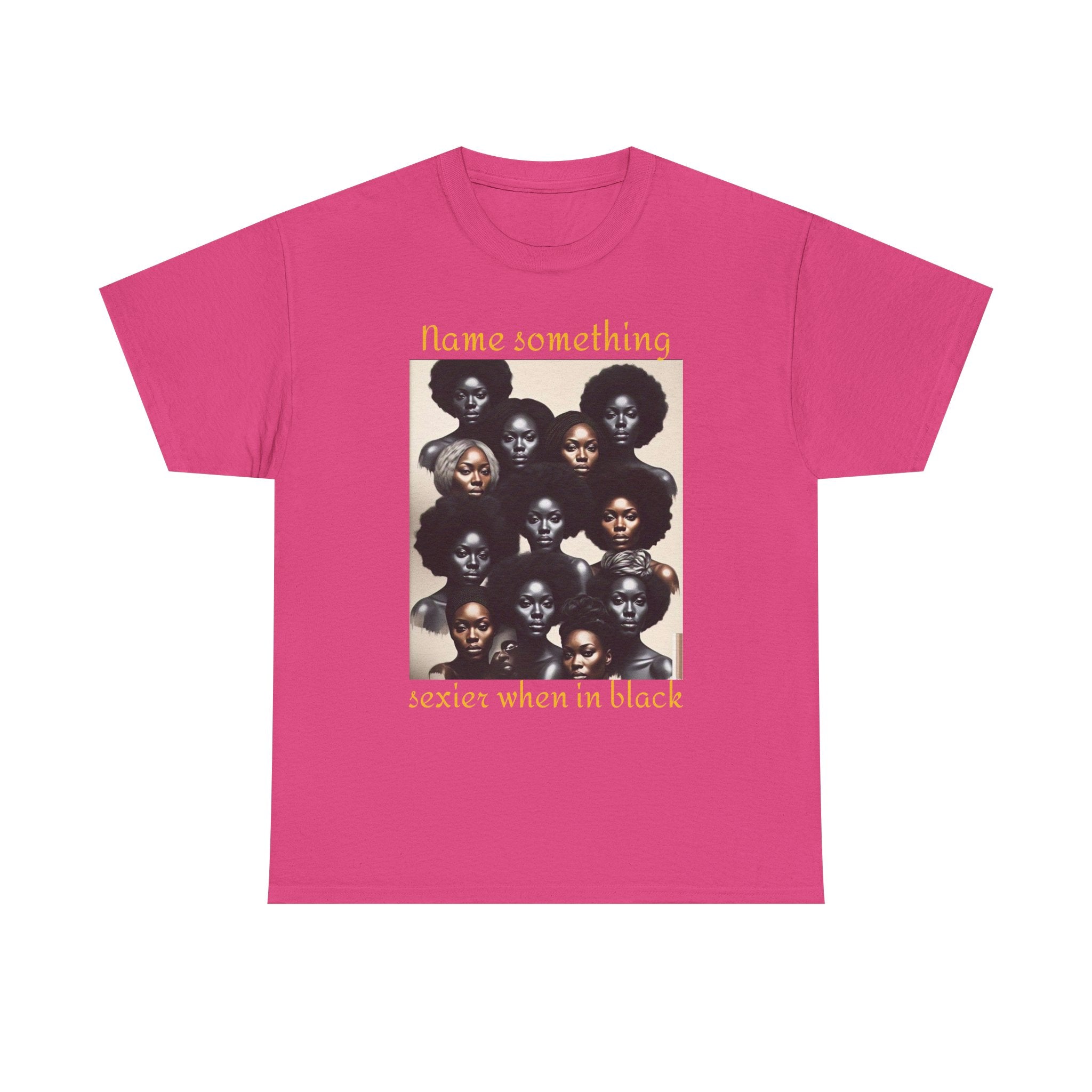 Bold Statement Tee, Unisex Heavy Cotton Tee, Black Pride Shirt, Casual Fashion Tee, Empowerment Apparel, Gift for Her