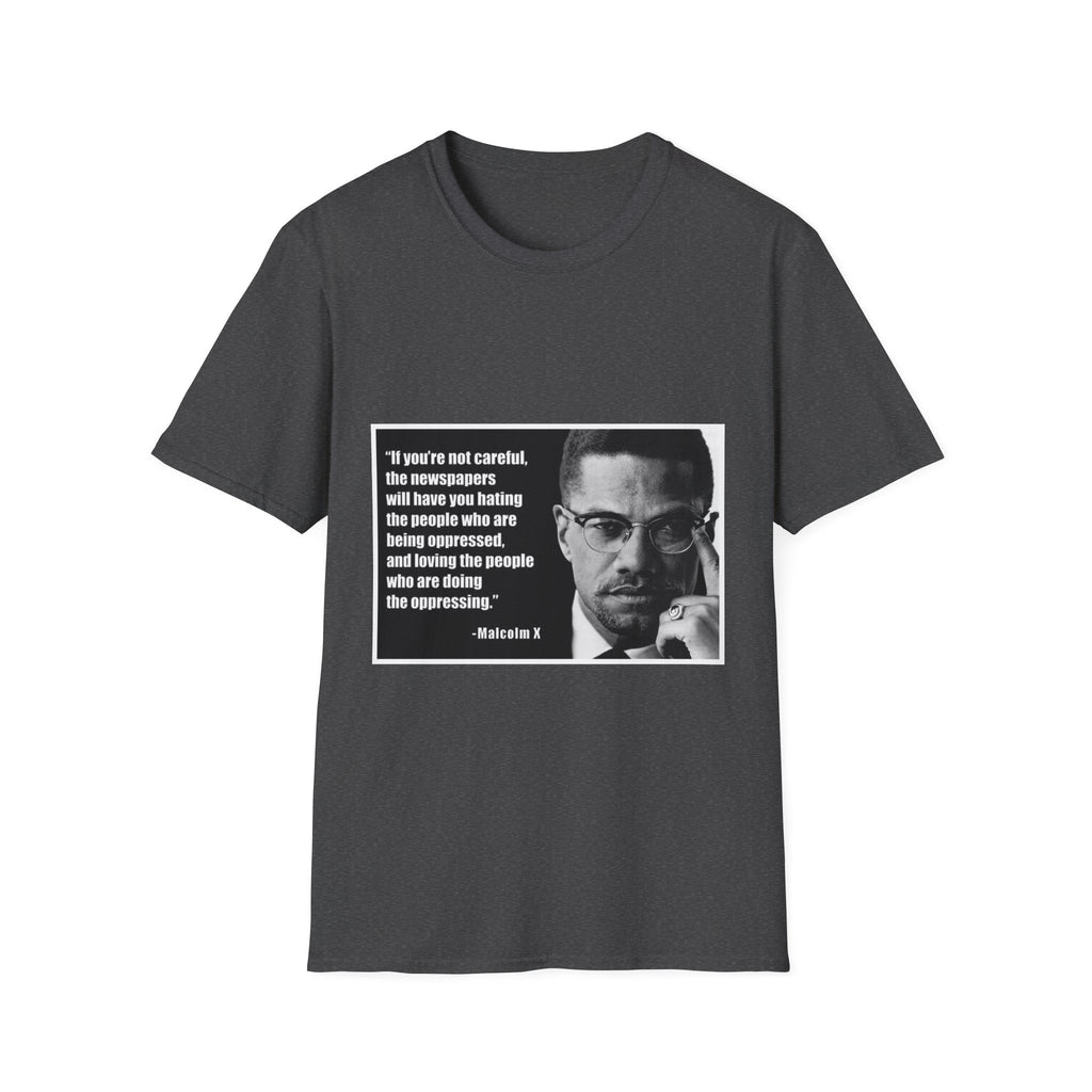 Malcom X Quote Unisex T-Shirt, Activist Tee, Civil Rights Leader Shirt, Black History Month, Social Justice Clothing, Inspirational Top