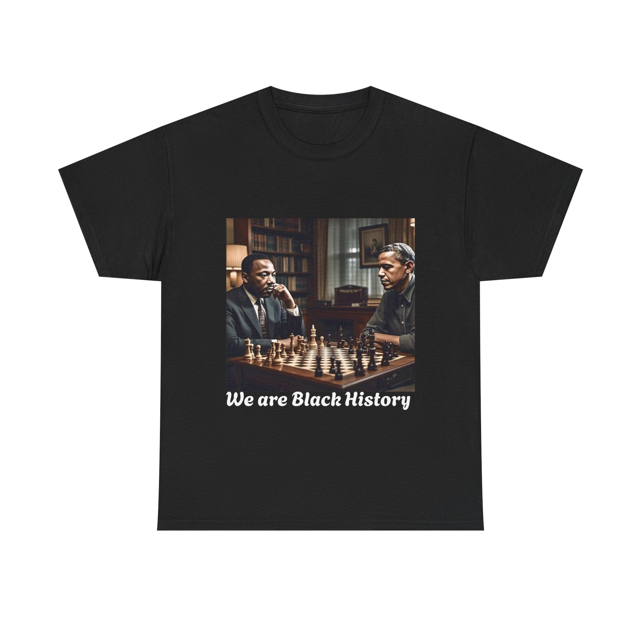 History-Inspired Unisex Heavy Cotton Tee, Black History Tee, Chess Lovers Shirt, Cultural Pride T-Shirt, Gift for Scholars, Unique Heritage
