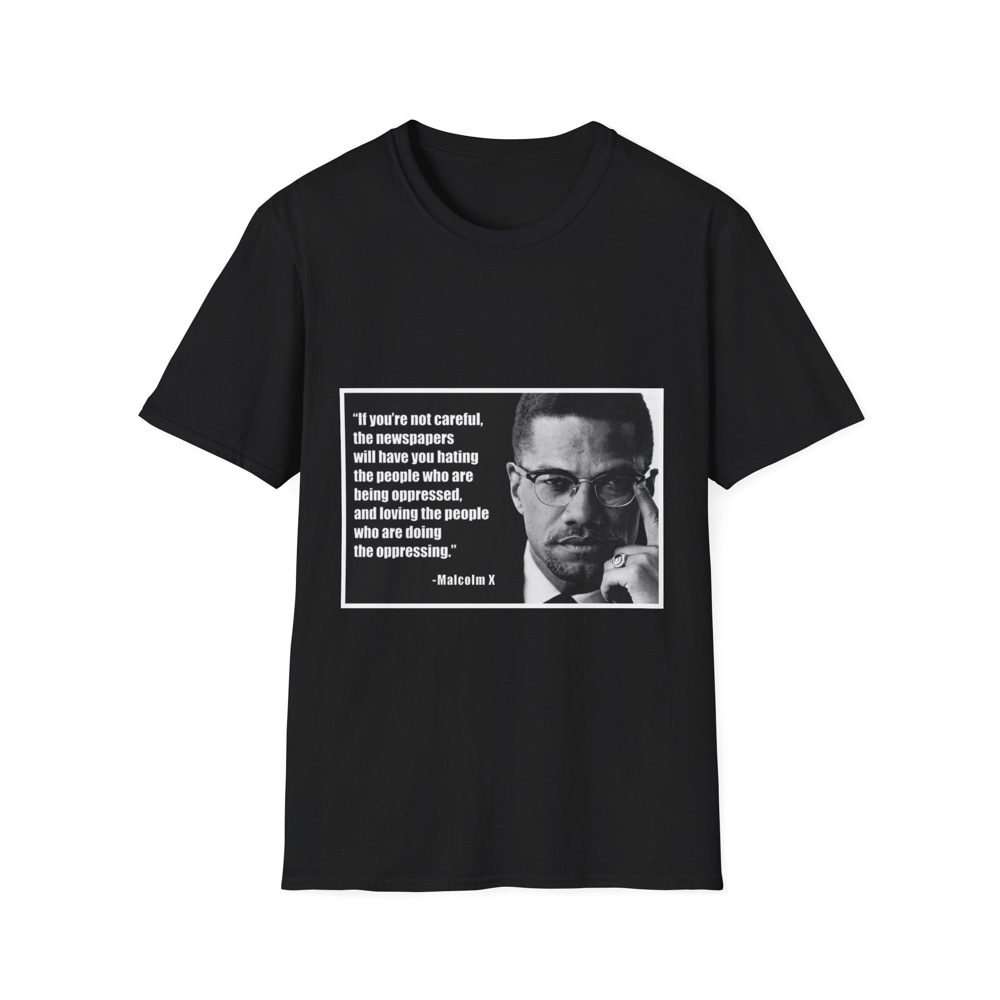 Malcom X Quote Unisex T-Shirt, Activist Tee, Civil Rights Leader Shirt, Black History Month, Social Justice Clothing, Inspirational Top