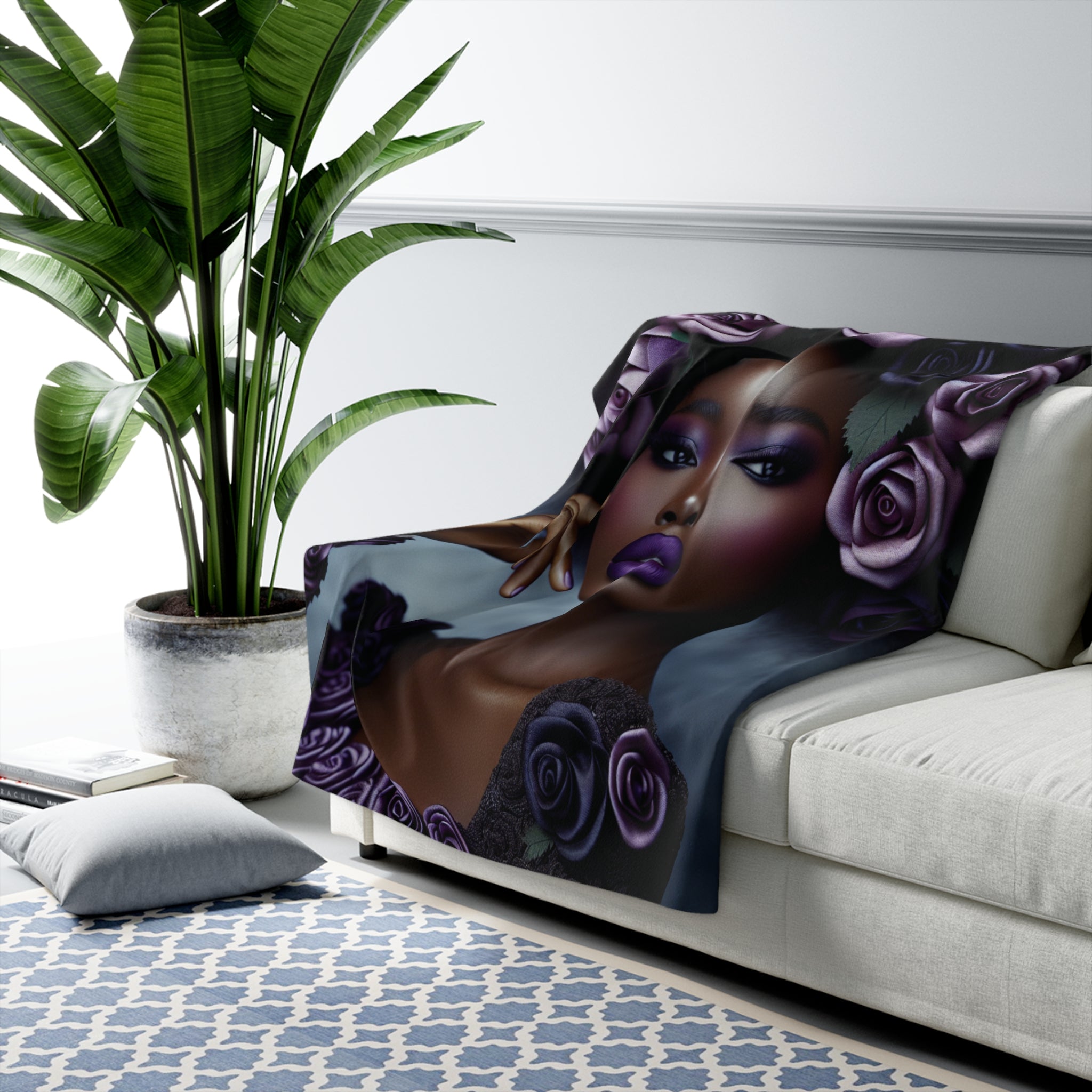 Black Goddess of the night Blanket