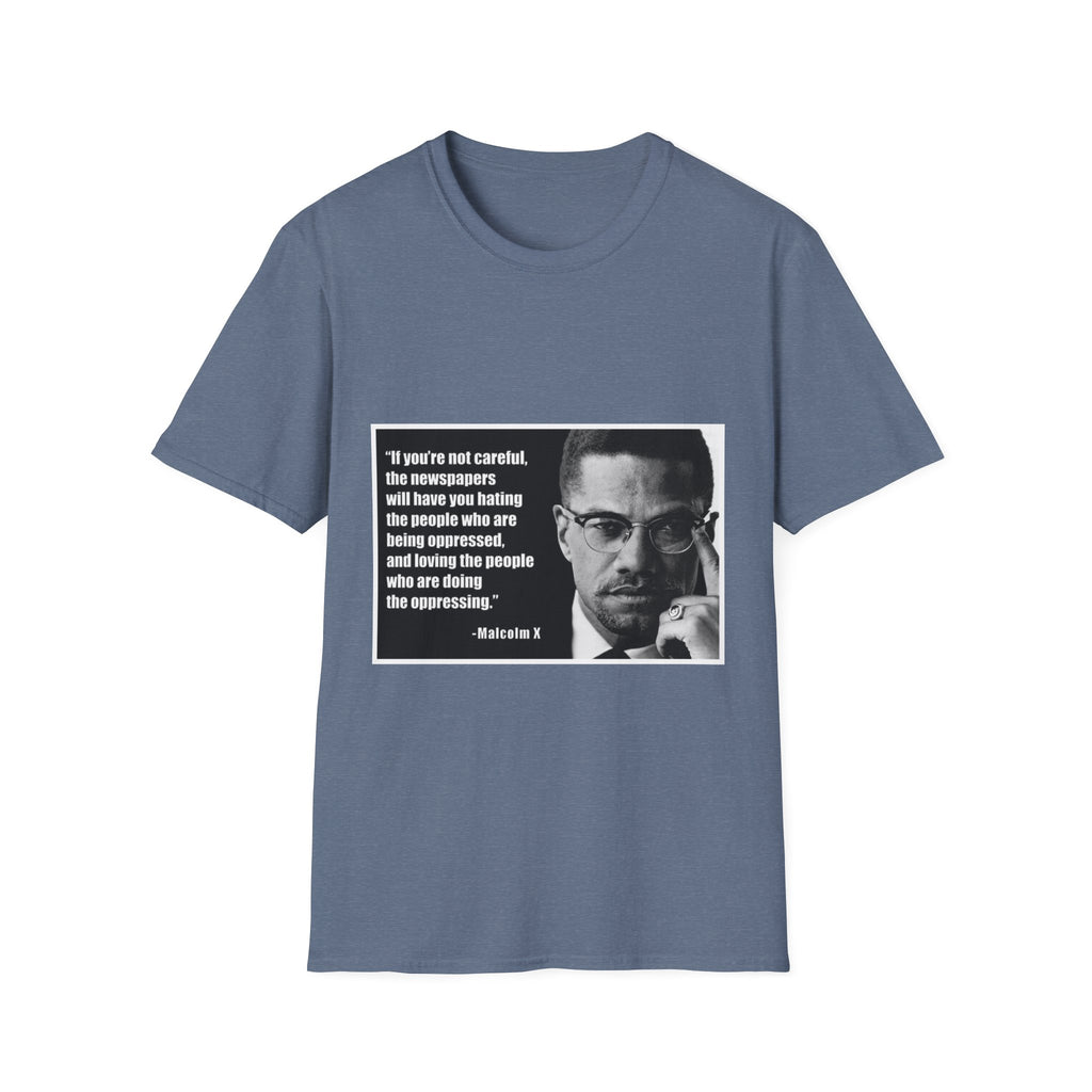 Malcom X Quote Unisex T-Shirt, Activist Tee, Civil Rights Leader Shirt, Black History Month, Social Justice Clothing, Inspirational Top