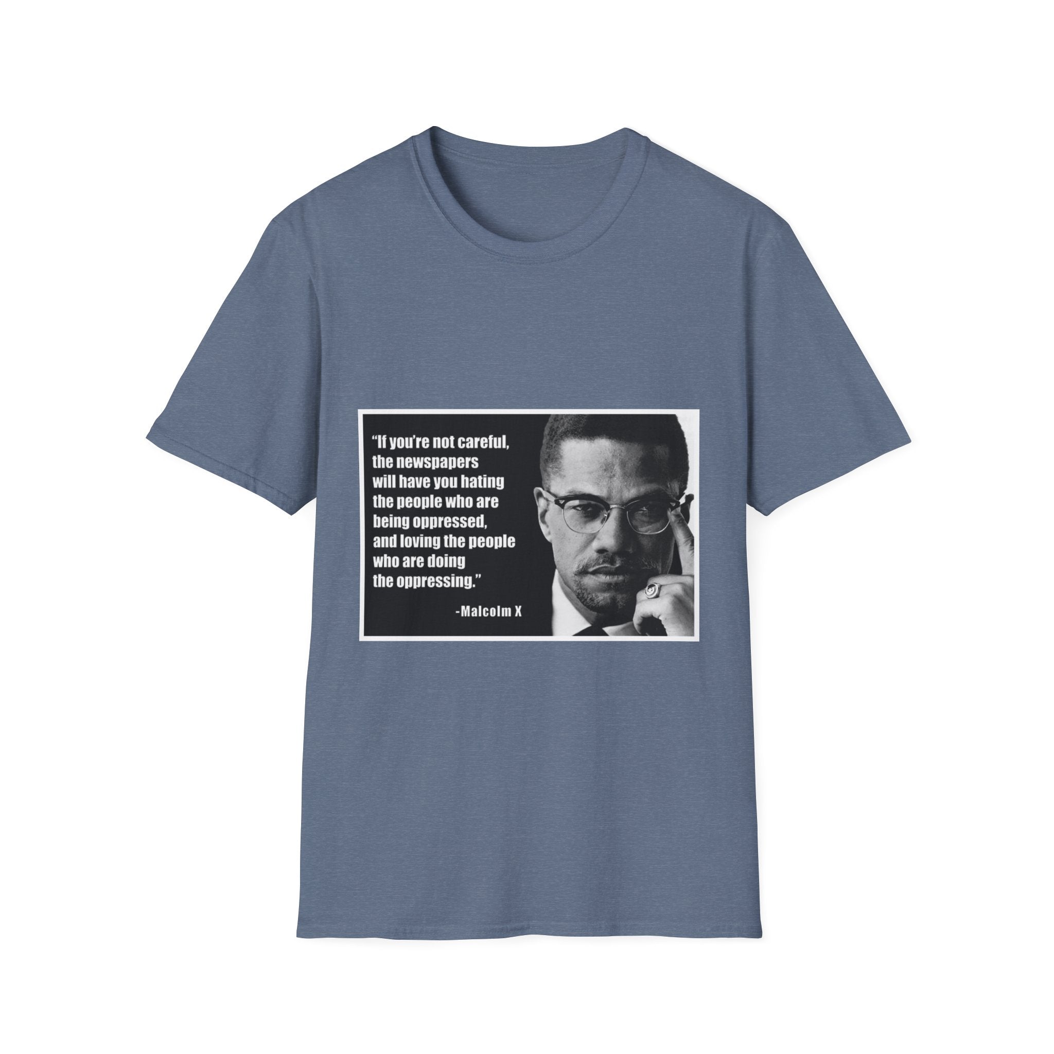 Malcom X Quote Unisex T-Shirt, Activist Tee, Civil Rights Leader Shirt, Black History Month, Social Justice Clothing, Inspirational Top