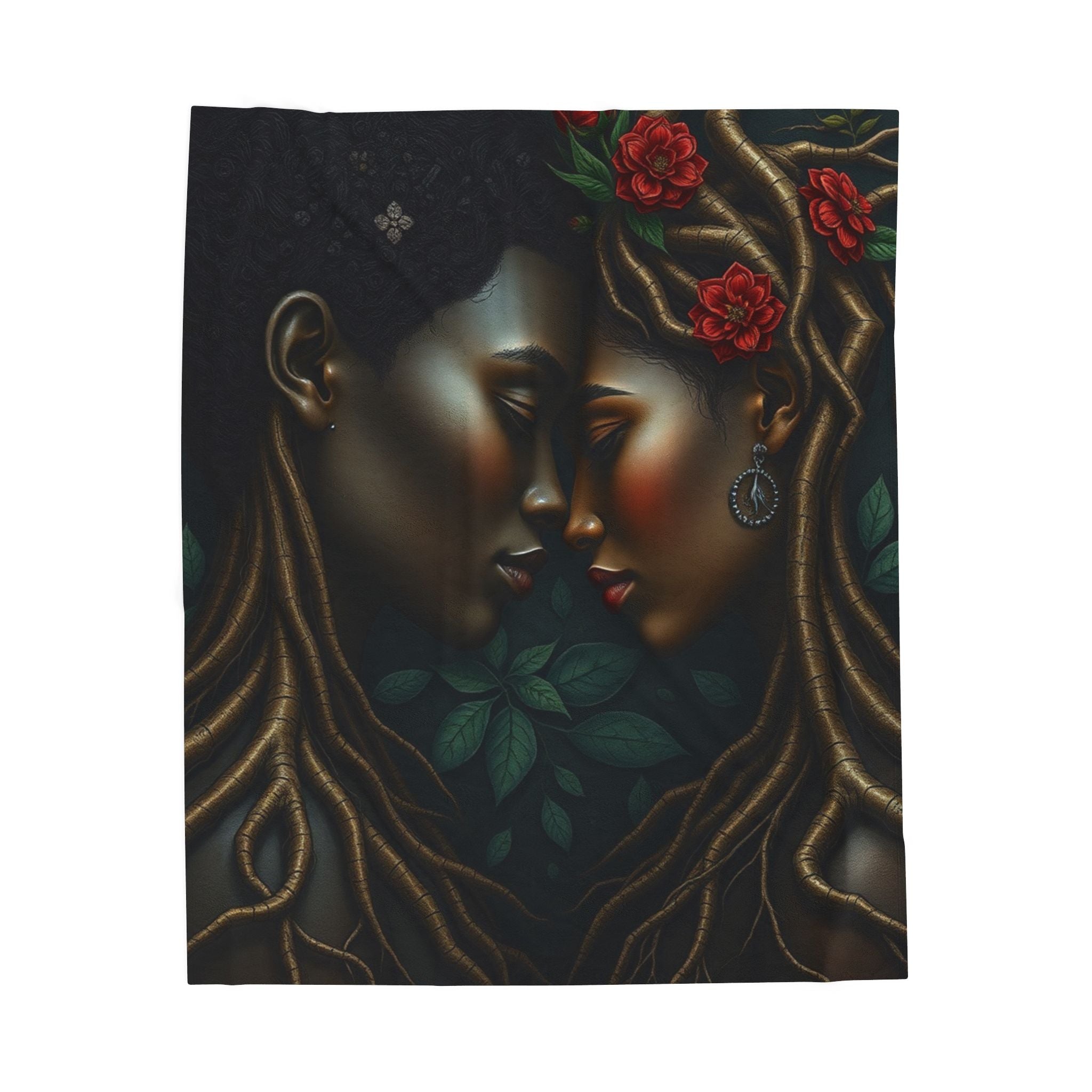 Rooted in love Velveteen Plush Blanket