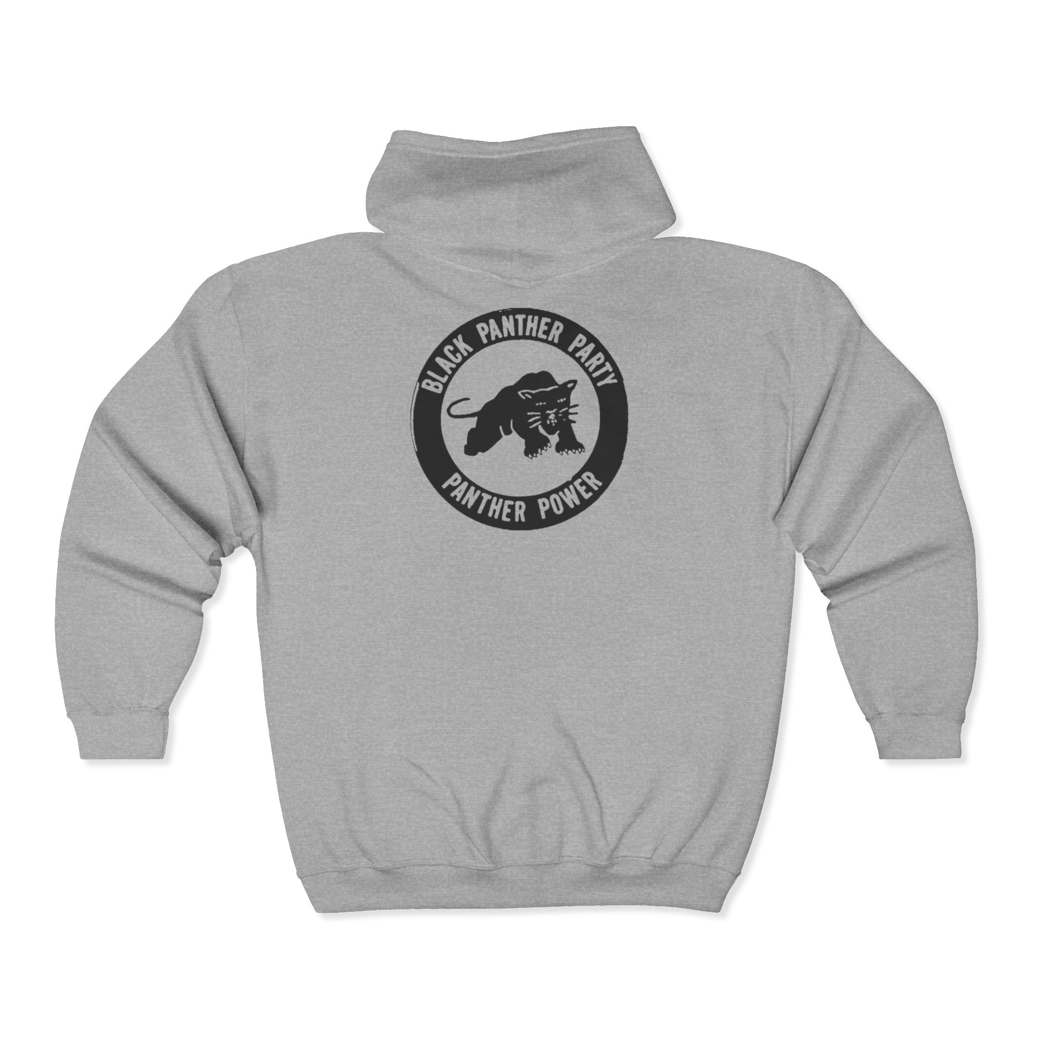 Black Panther Party Full Zip Hoodie for Social Justice Supporters, Comfy Activist Gear, Unisex Sweatshirt, Cozy Casual Wear, Great Gift for