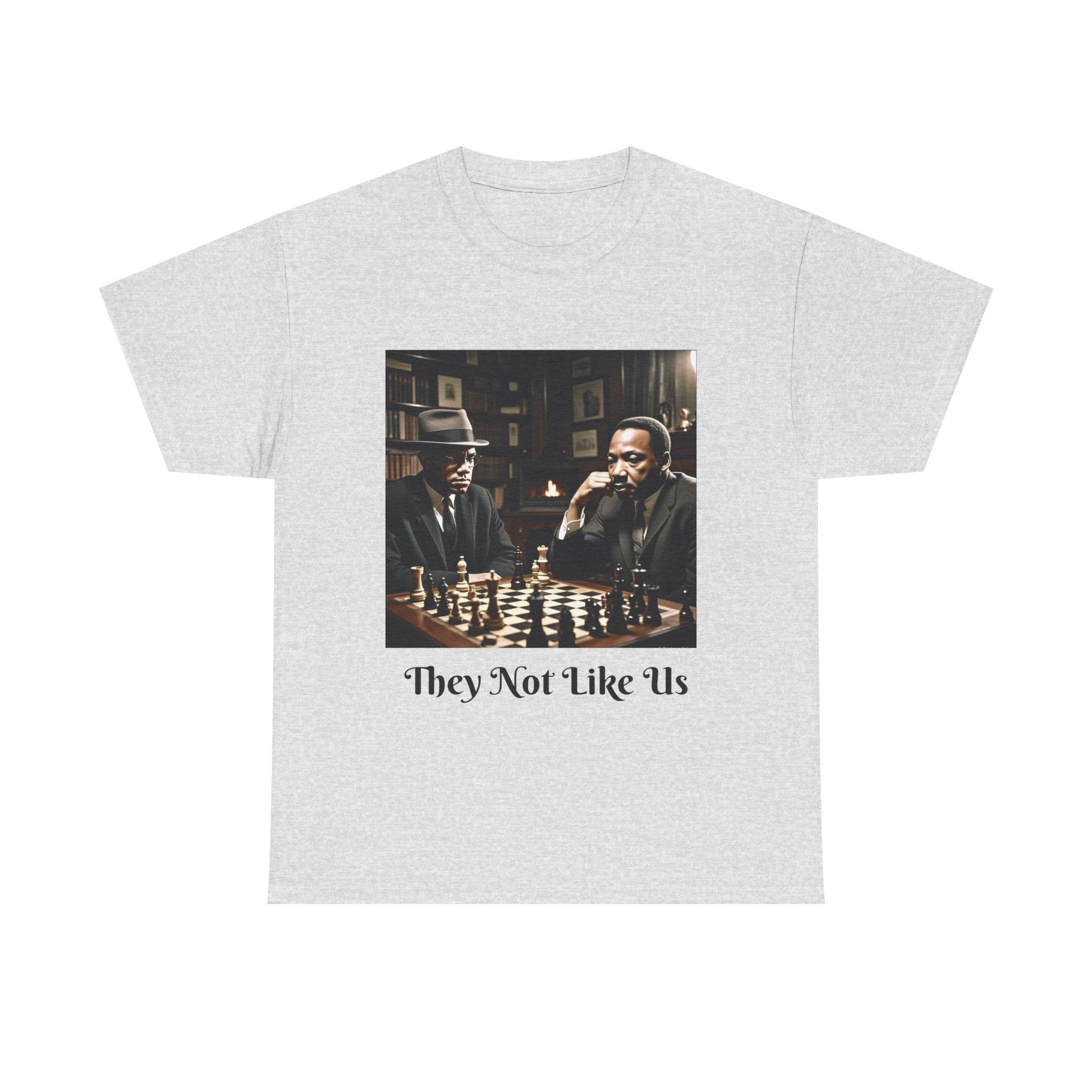 They Not Like Us Unisex Heavy Cotton Tee, Vintage Chess T-Shirt, Gift for Chess Lovers, Casual Graphic Tee, Unique Statement Shirt