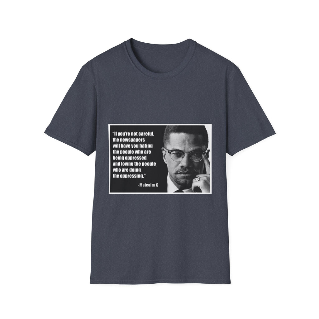 Malcom X Quote Unisex T-Shirt, Activist Tee, Civil Rights Leader Shirt, Black History Month, Social Justice Clothing, Inspirational Top