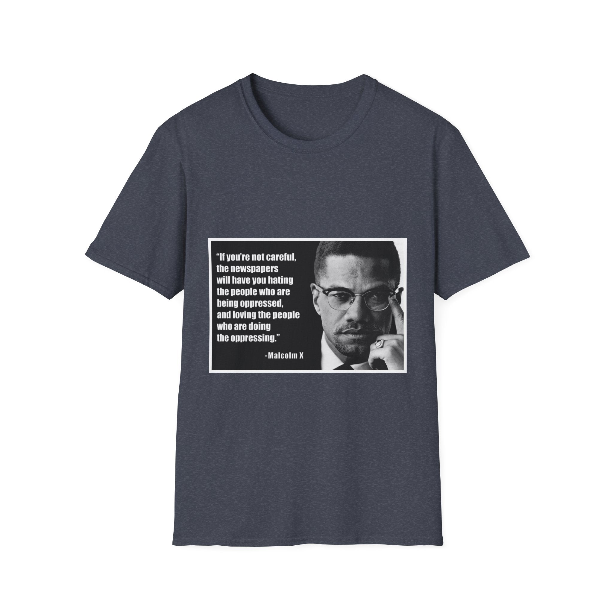 Malcom X Quote Unisex T-Shirt, Activist Tee, Civil Rights Leader Shirt, Black History Month, Social Justice Clothing, Inspirational Top