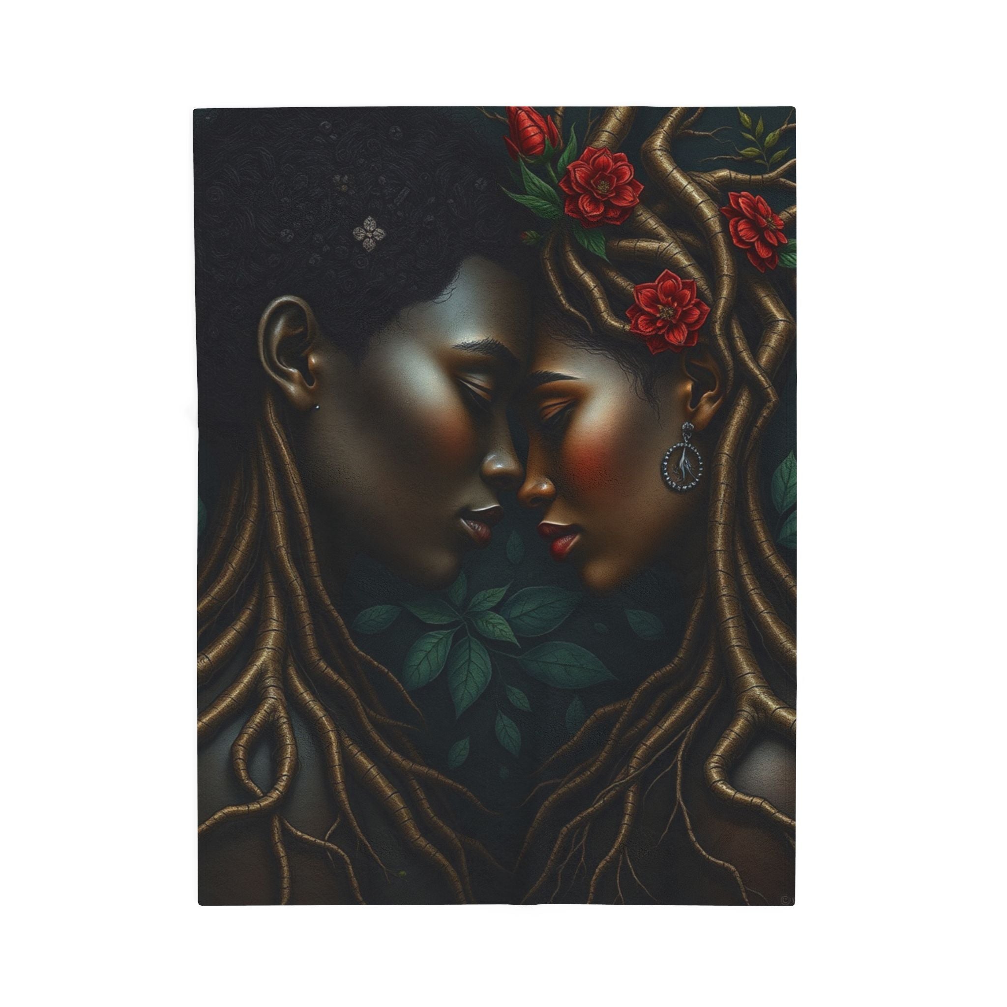 Rooted in love Velveteen Plush Blanket