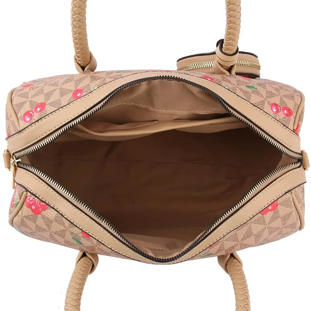 3IN1 Cherry Monogram Boston Bag W Wallet & Coin case of 3
$45.25 MSRP $89.99