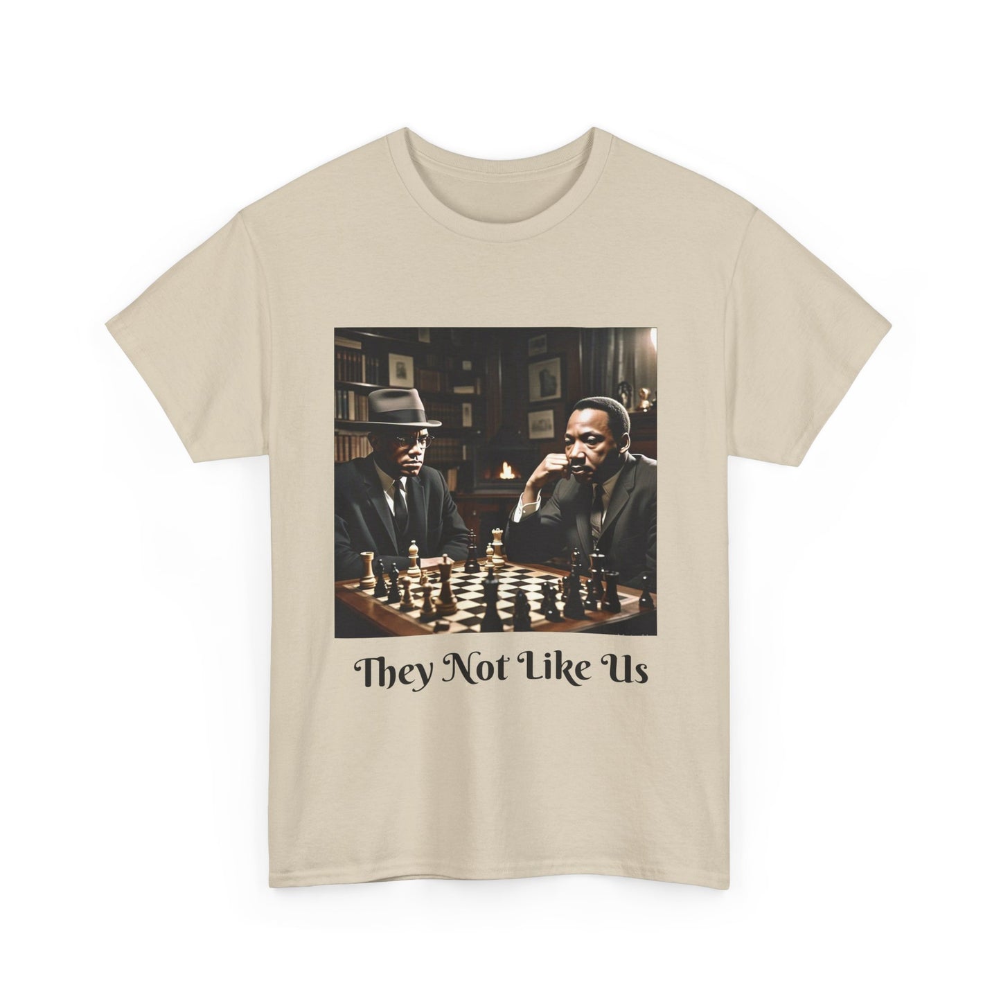 They Not Like Us Unisex Heavy Cotton Tee, Vintage Chess T-Shirt, Gift for Chess Lovers, Casual Graphic Tee, Unique Statement Shirt