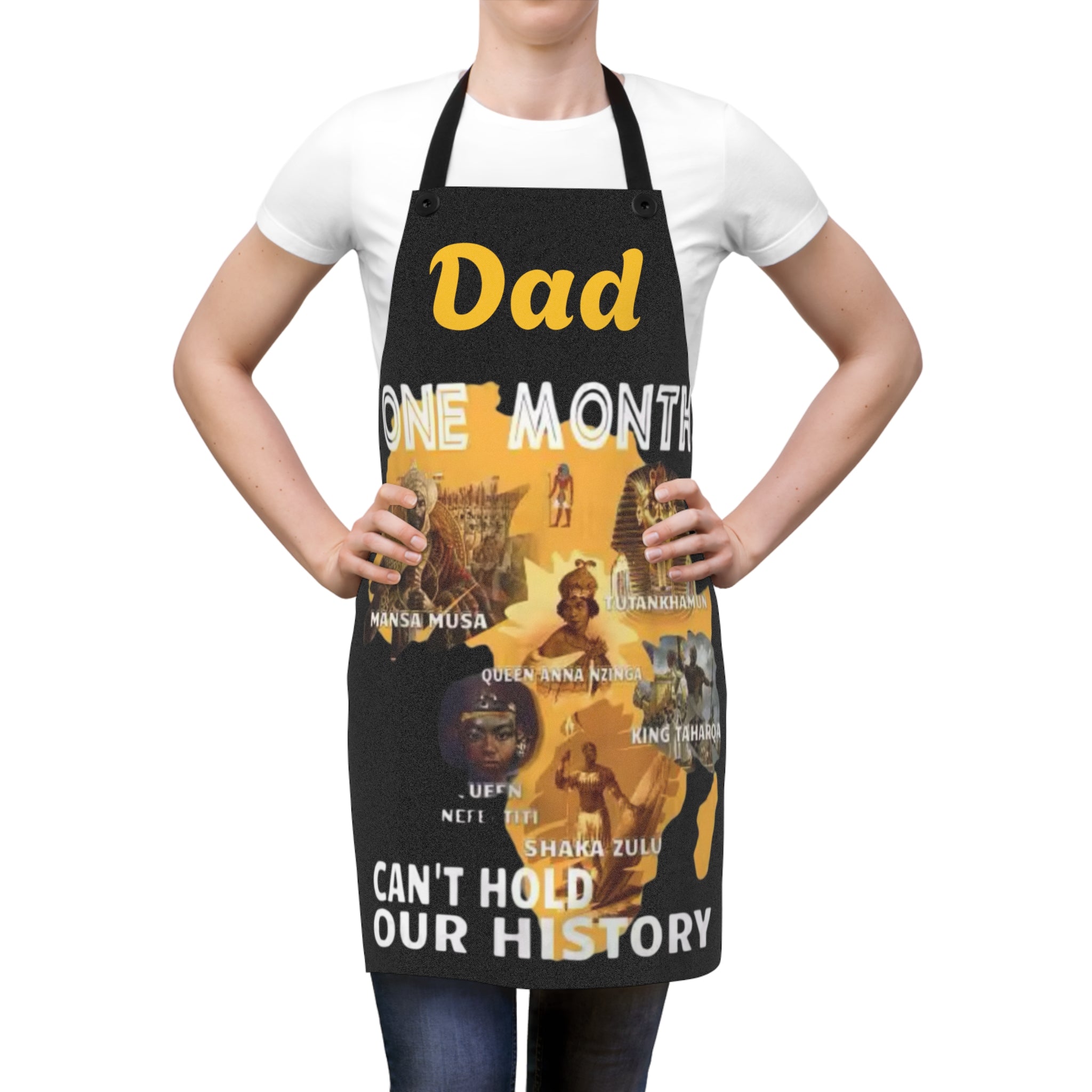 Copy of Apron - Empowering Black History Month Cooking Apparel, Black History Month Gift, Kitchen Cooking Chef Apron, African American History