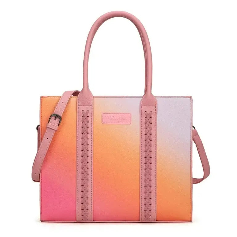 Wrangler Medium Tote Bag for Women Designer Satchel Handbags Top-handle Purses with Strap