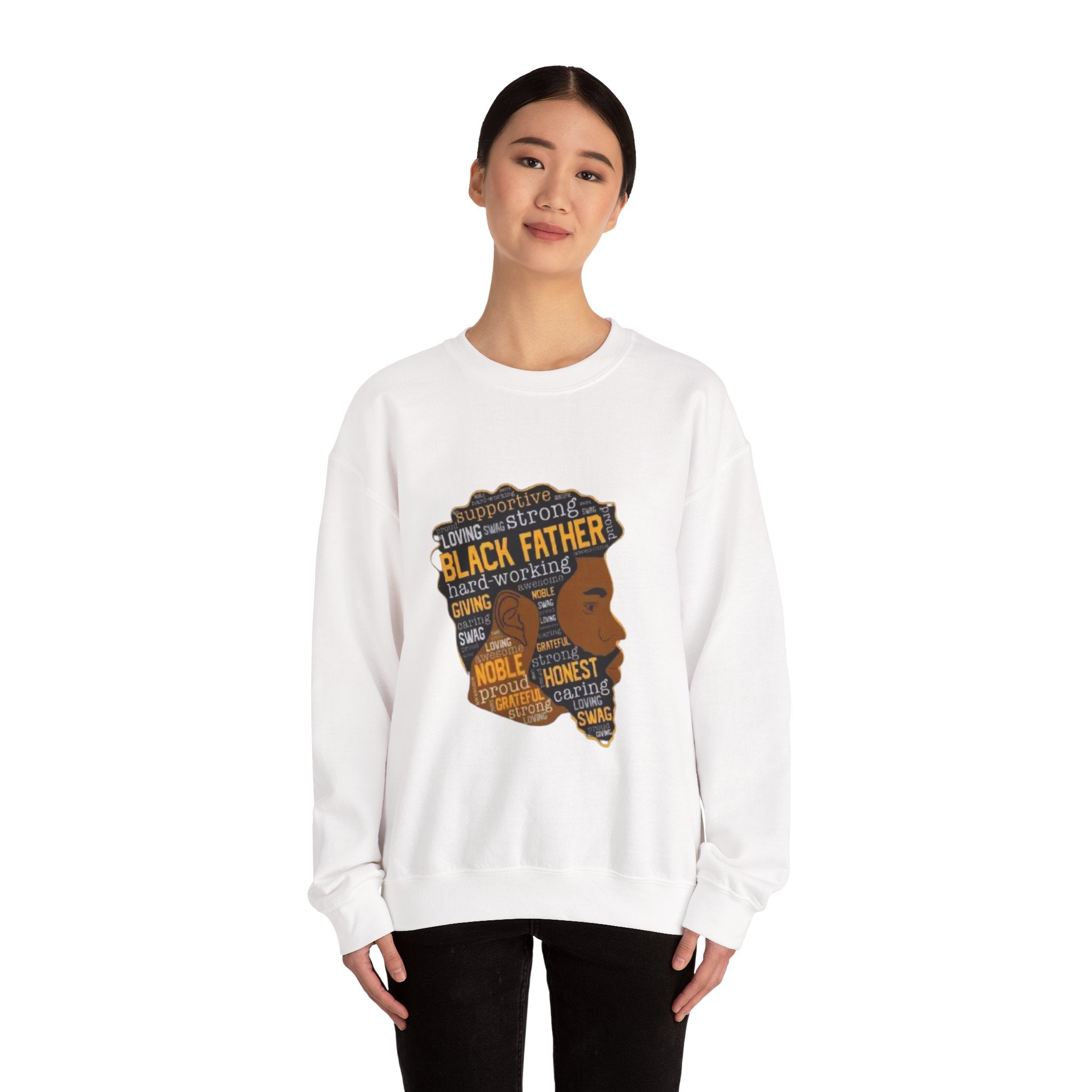 Black Father Crewneck Sweatshirt