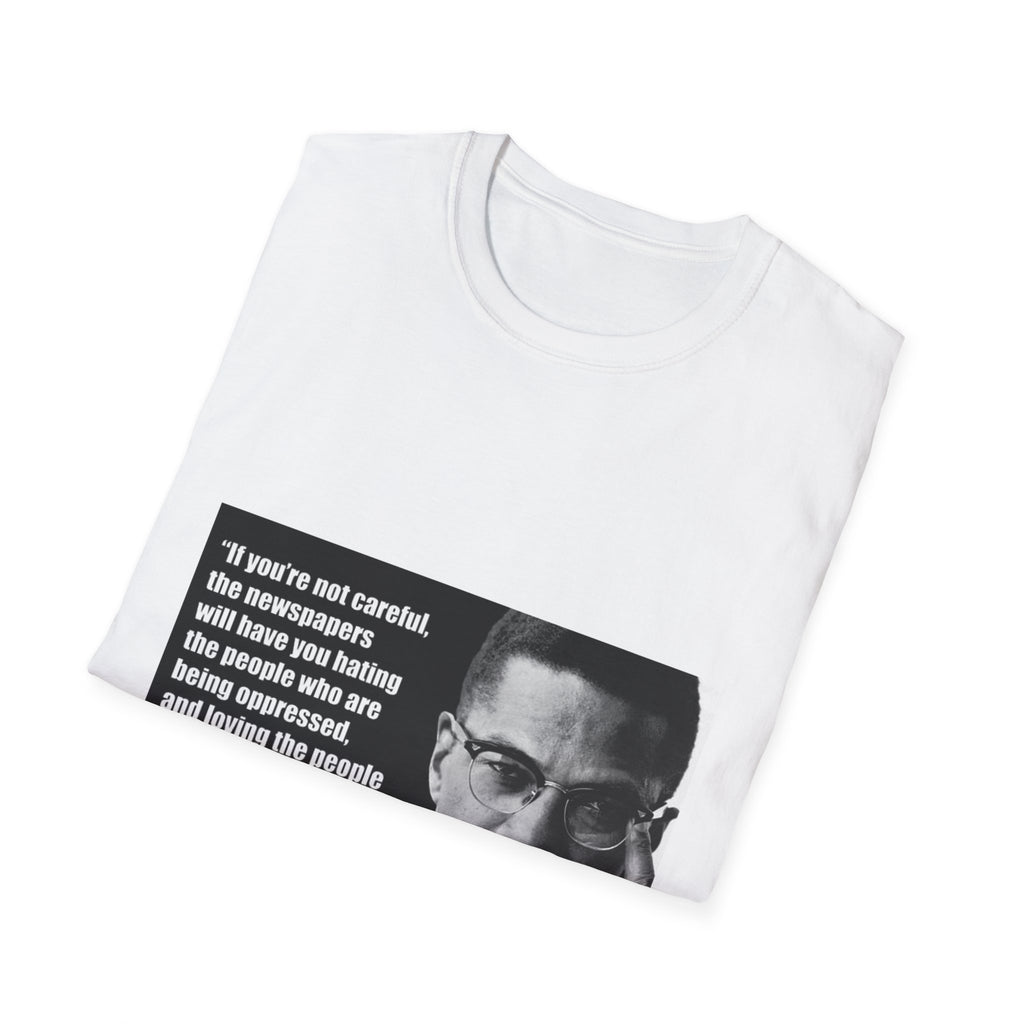 Malcom X Quote Unisex T-Shirt, Activist Tee, Civil Rights Leader Shirt, Black History Month, Social Justice Clothing, Inspirational Top