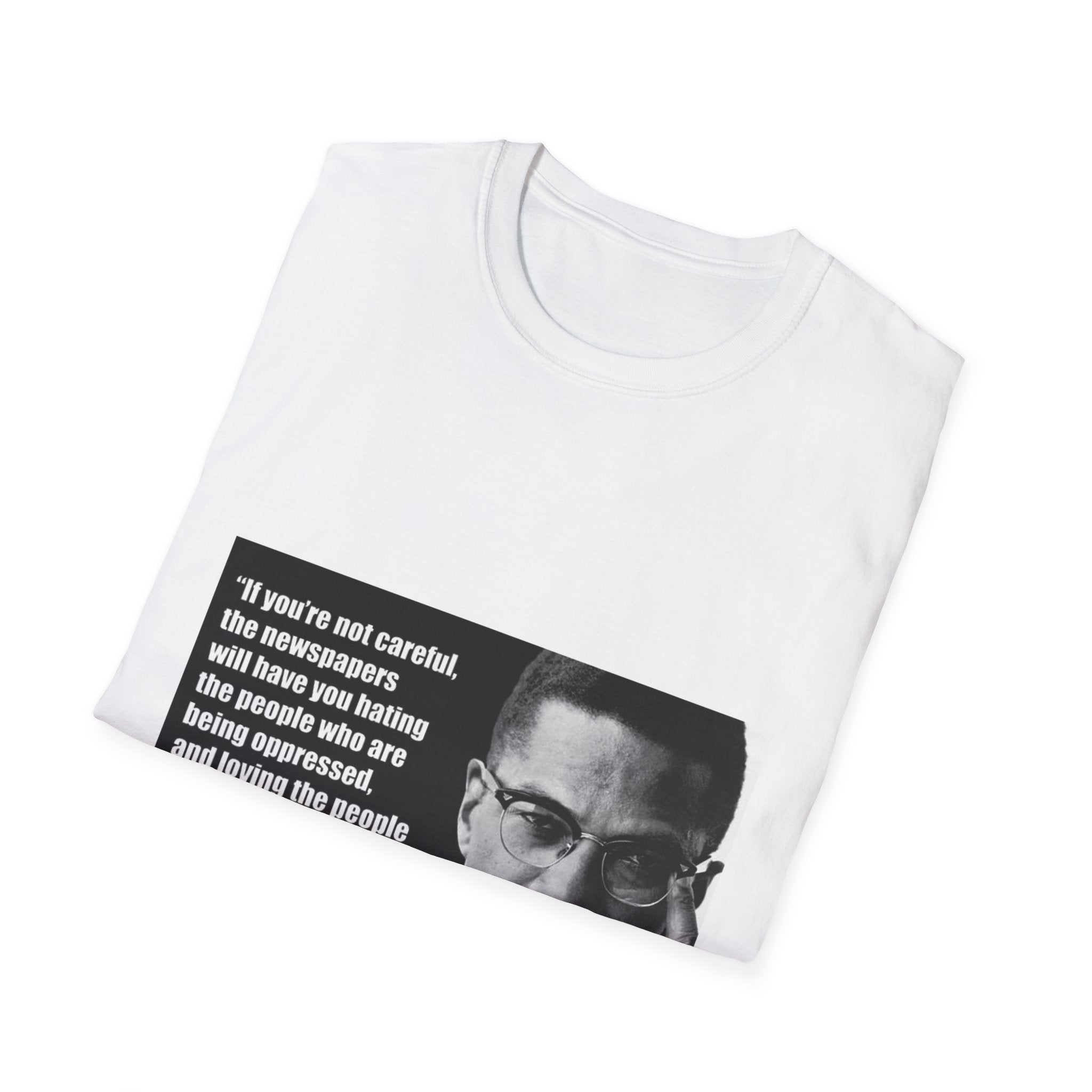 Malcom X Quote Unisex T-Shirt, Activist Tee, Civil Rights Leader Shirt, Black History Month, Social Justice Clothing, Inspirational Top