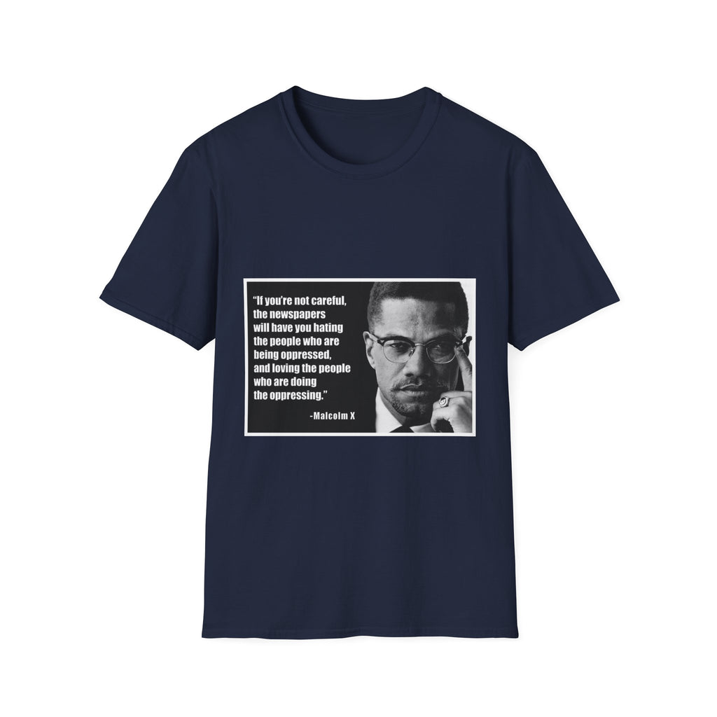 Malcom X Quote Unisex T-Shirt, Activist Tee, Civil Rights Leader Shirt, Black History Month, Social Justice Clothing, Inspirational Top