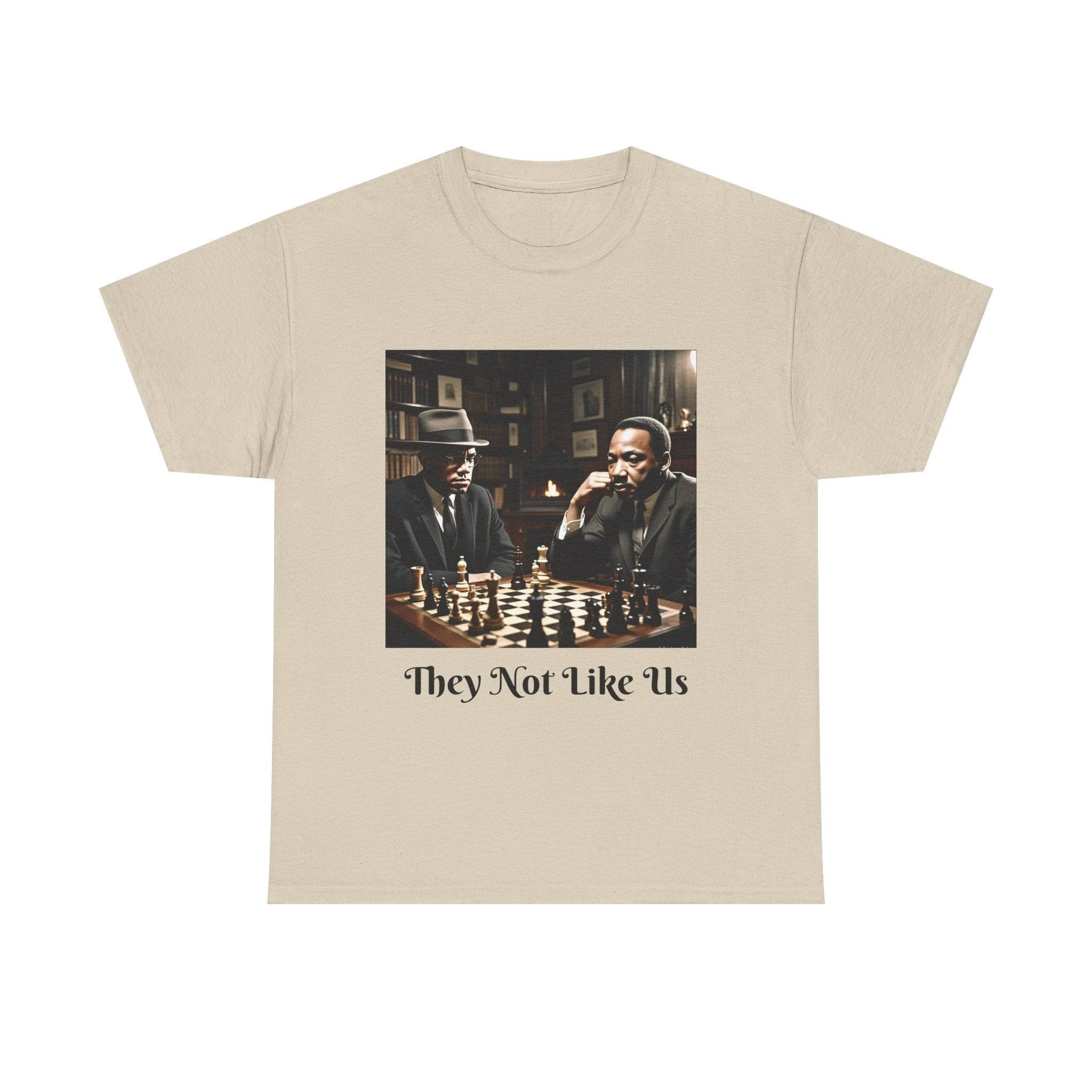 They Not Like Us Unisex Heavy Cotton Tee, Vintage Chess T-Shirt, Gift for Chess Lovers, Casual Graphic Tee, Unique Statement Shirt