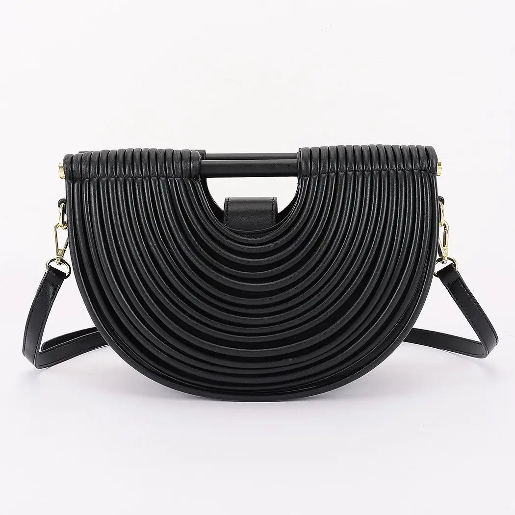 Metallic Faux Leather Noodle Bag case of 3 $29.00 MSRP $50.00