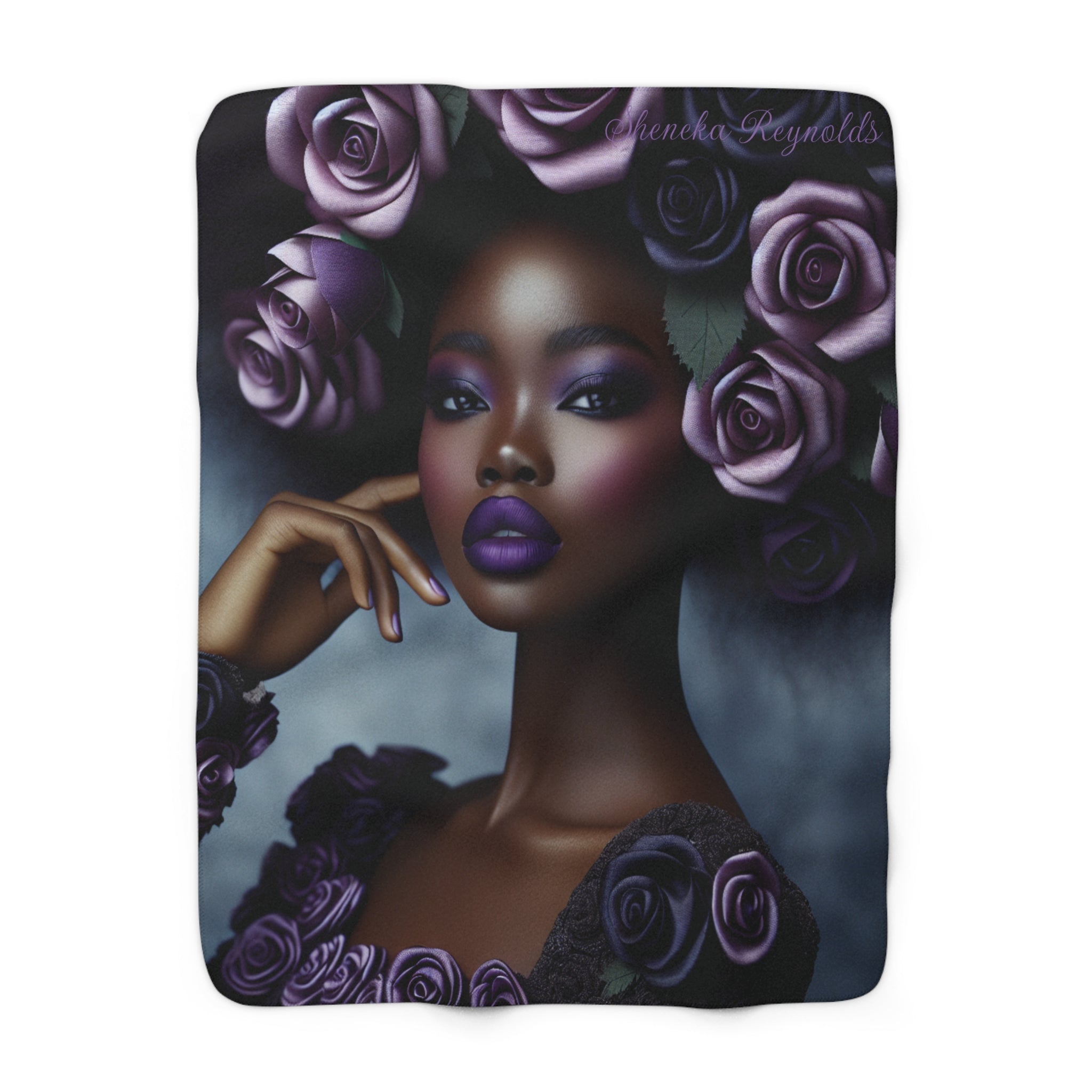 Black Goddess of the night Blanket