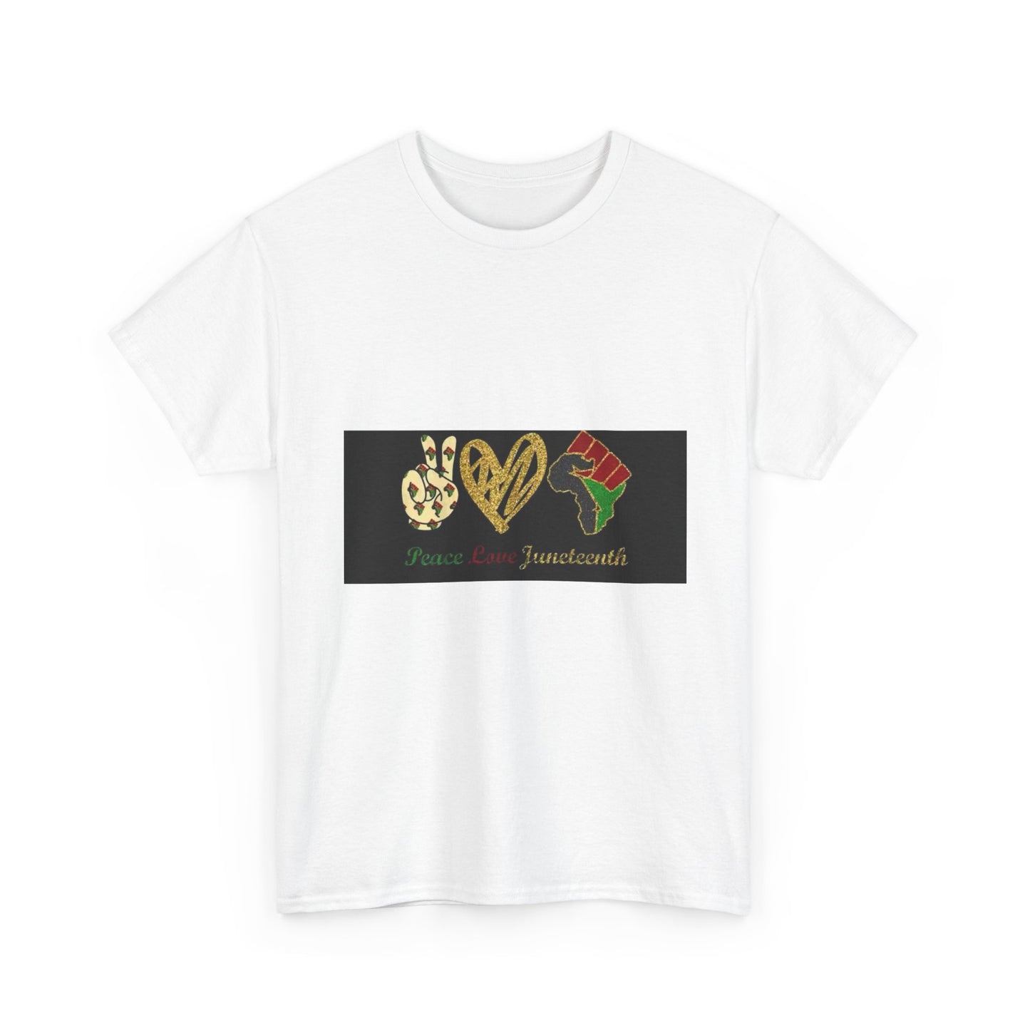 Peace Love Juneteenth Unisex Heavy Cotton Tee