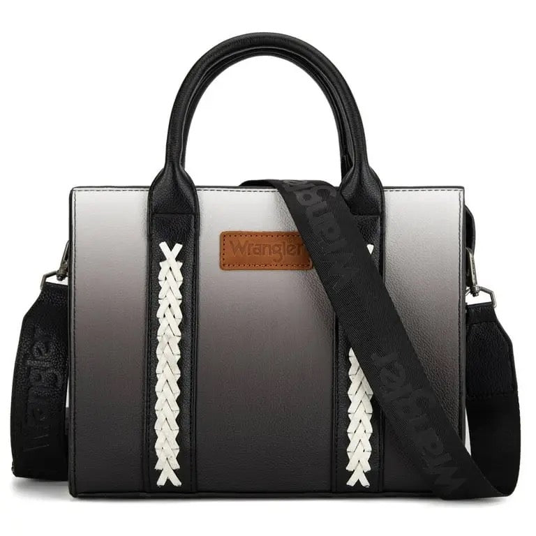 Wrangler Medium Tote Bag for Women Designer Satchel Handbags Top-handle Purses with Strap