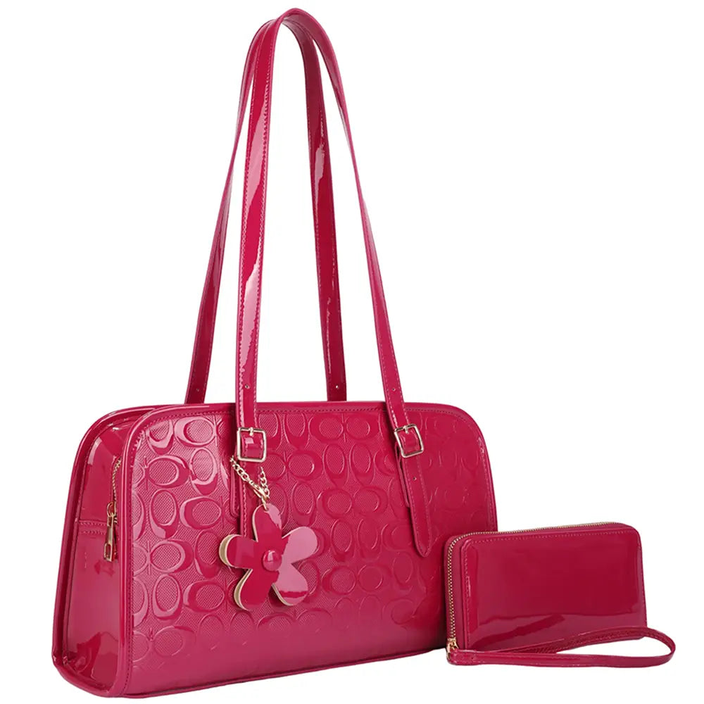 2IN1 Oval Print Design Shoulder Bag W Wallet Set case of 3
$40.00 MSRP $82.99