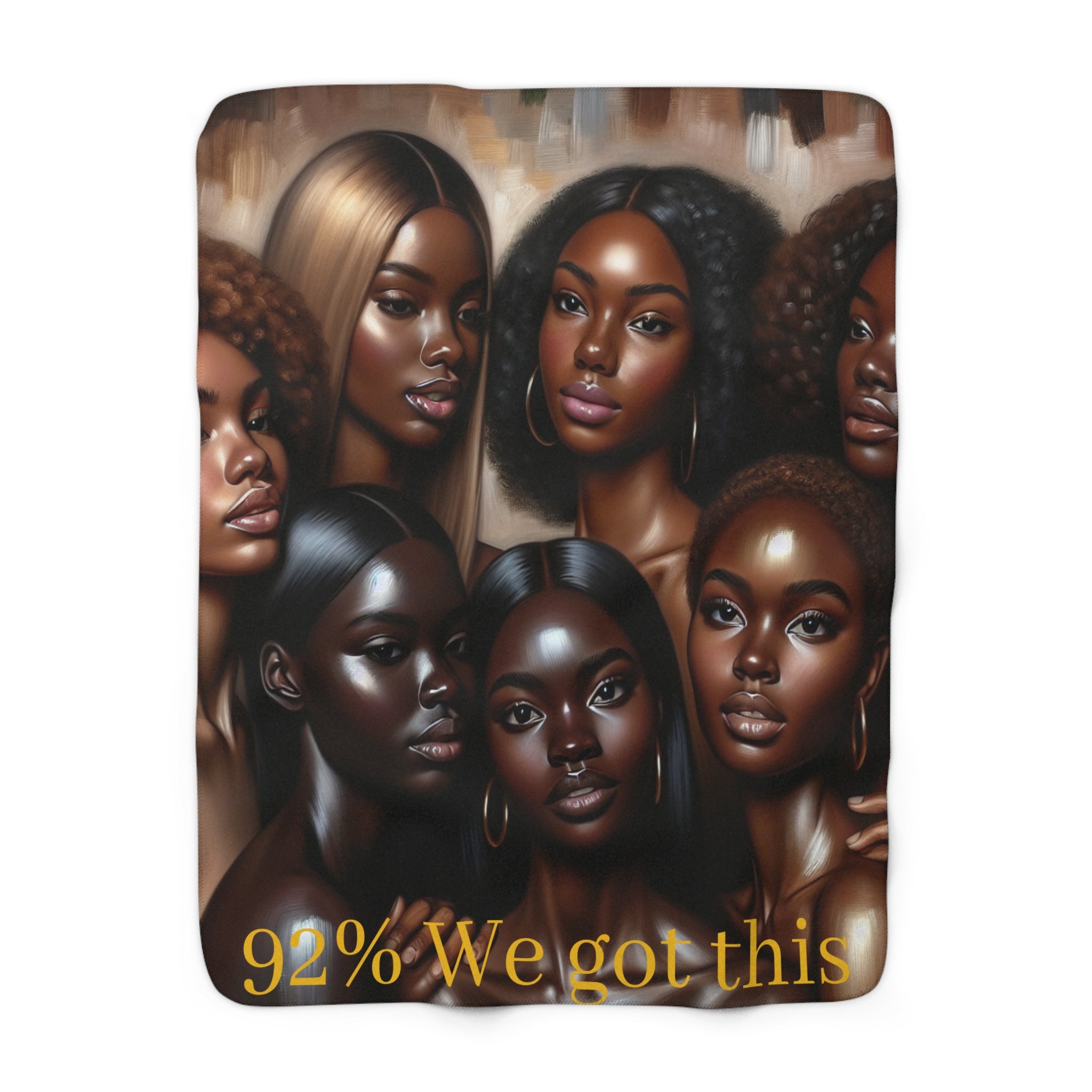 Sherpa Fleece Blanket, African American Women Empowerment Quote, Cozy Home Decor, Black Girl Magic Gift, Bedding Throw, Inspirational