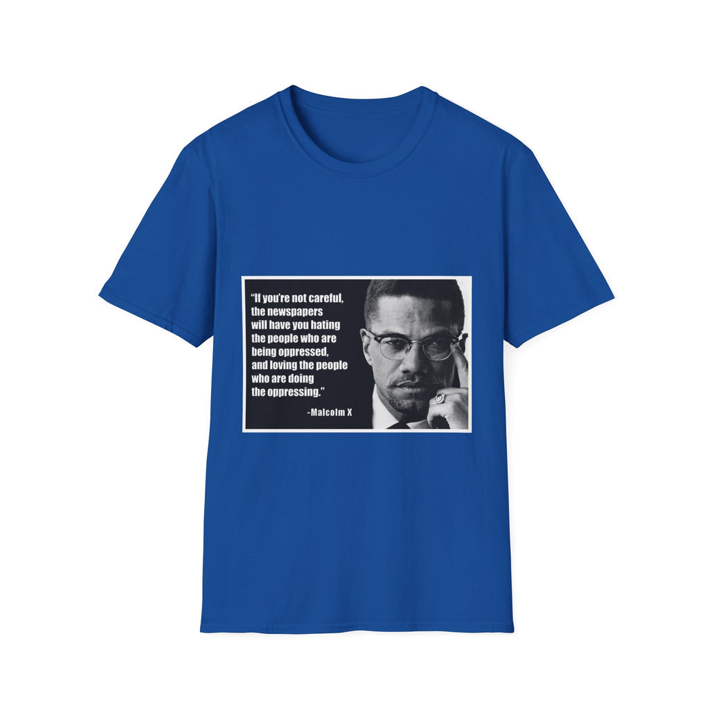 Malcom X Quote Unisex T-Shirt, Activist Tee, Civil Rights Leader Shirt, Black History Month, Social Justice Clothing, Inspirational Top
