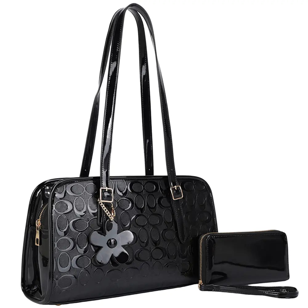 2IN1 Oval Print Design Shoulder Bag W Wallet Set case of 3
$40.00 MSRP $82.99
