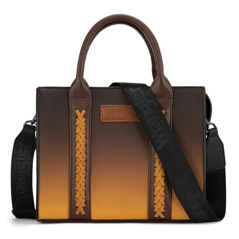 Wrangler Medium Tote Bag for Women Designer Satchel Handbags Top-handle Purses with Strap