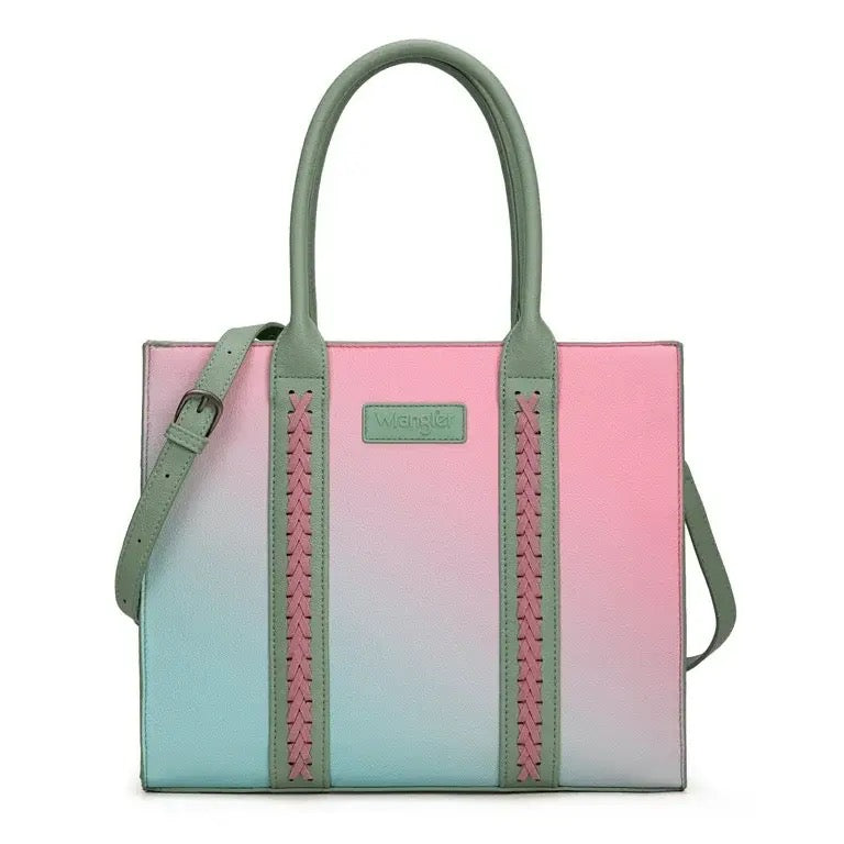 Wrangler Medium Tote Bag for Women Designer Satchel Handbags Top-handle Purses with Strap