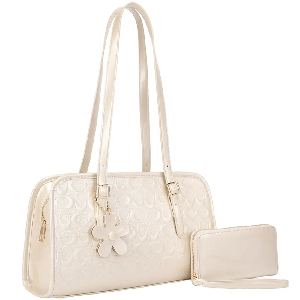 2IN1 Oval Print Design Shoulder Bag W Wallet Set case of 3
$40.00 MSRP $82.99