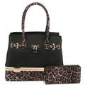 2in1 Two Tone Leopard Print Satchel $110.00 MSRP $95.00