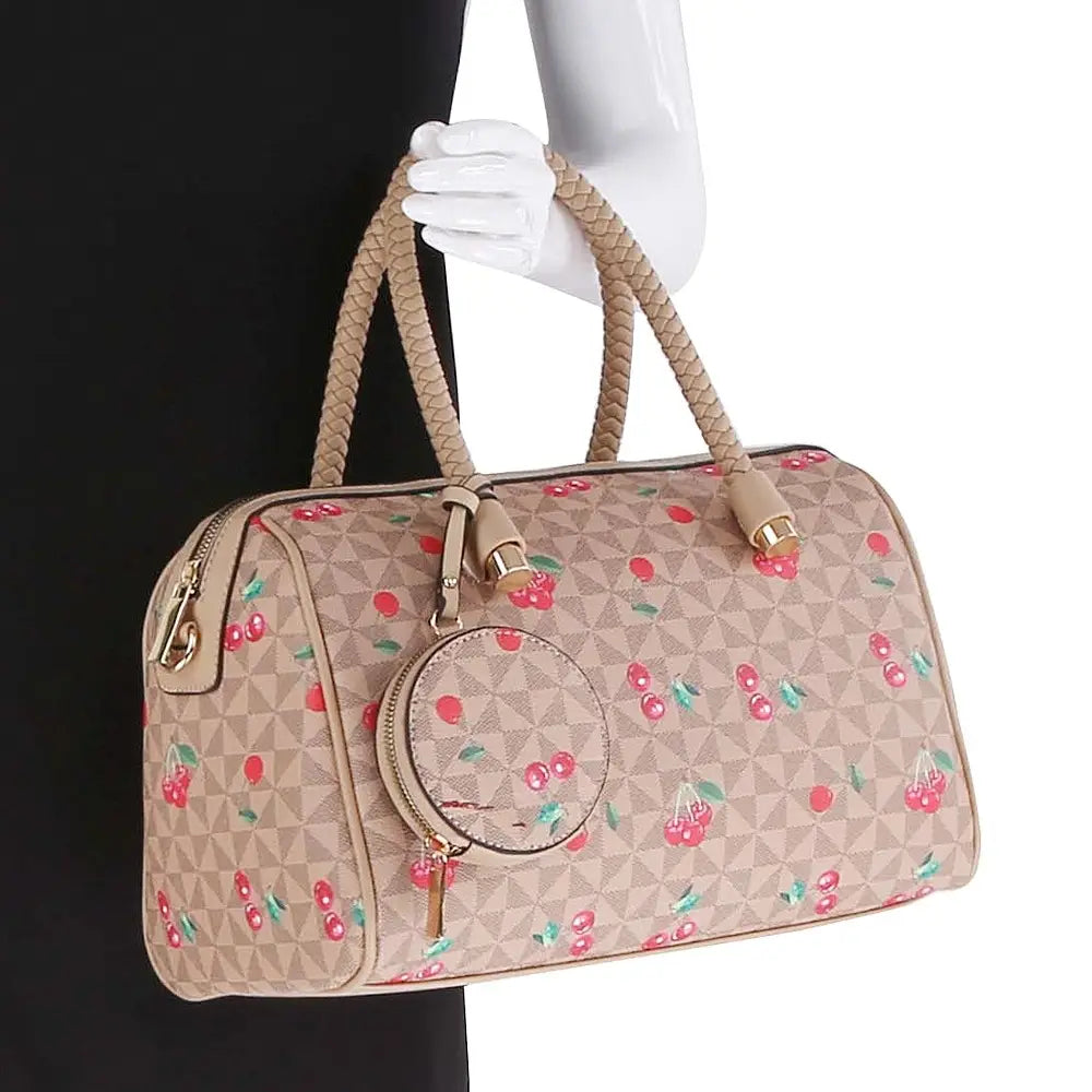 3IN1 Cherry Monogram Boston Bag W Wallet & Coin case of 3
$45.25 MSRP $89.99