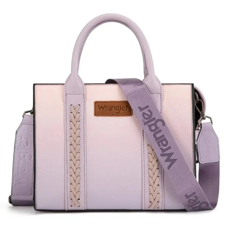 Wrangler Medium Tote Bag for Women Designer Satchel Handbags Top-handle Purses with Strap