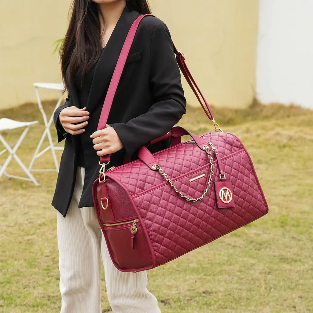 Mkf Lexie Women's Vegan Leather Duffle Bag By Mia K