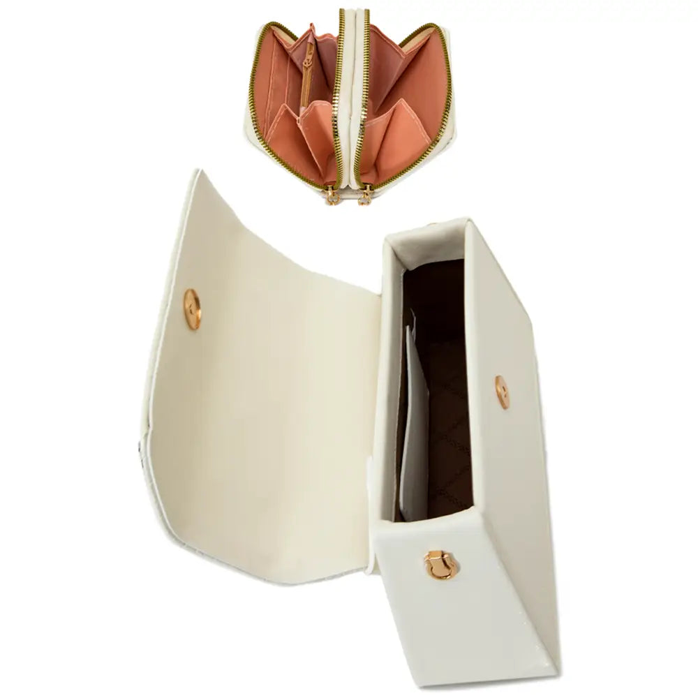 2IN1 Fashion Croc Smooth Texture Key Lock Scarf