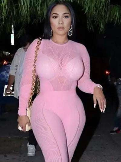 Crochet Mesh Jumpsuits