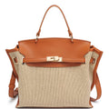 Stylish Woven Design Handle Satchel Bag case of 1 $70.25 MSRP $106.99