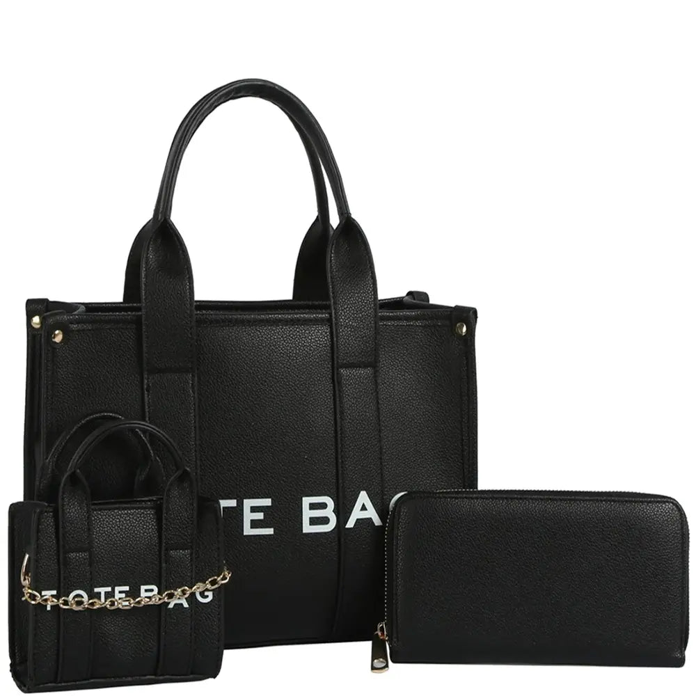 3in1 Printed Tote Bag with Matching Mini N Wallet case of 3
$50.25 MSRP $96.99